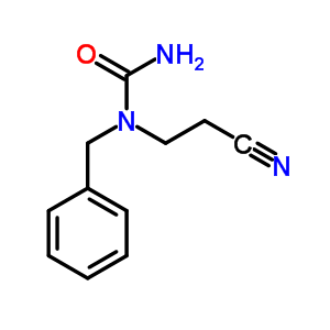 Urea,n-(2-cyanoethyl)-n-(phenylmethyl)-Structure,717-73-7Structure Urea,n-(2-cyanoethyl)-n-(phenylmethyl)- Structure,717-73-7Structure