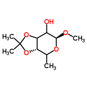Methyl 6-deoxy-3,4-O-isopropylidene-beta-L-glycero-hexopyranosideStructure,71772-35-5Structure Methyl 6-deoxy-3,4-O-isopropylidene-beta-L-glycero-hexopyranoside Structure,71772-35-5Structure