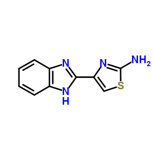 4-(1H-benzimidazol-2-yl)-1,3-thiazol-2-amineStructure,7187-47-5Structure 4-(1H-benzimidazol-2-yl)-1,3-thiazol-2-amine Structure,7187-47-5Structure