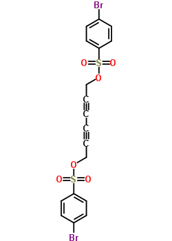 6-(4-Bromophenyl)sulfonyloxyhexa-2,4-diynyl 4-bromobenzenesulfonateStructure,7239-48-7Structure 6-(4-Bromophenyl)sulfonyloxyhexa-2,4-diynyl 4-bromobenzenesulfonate Structure,7239-48-7Structure