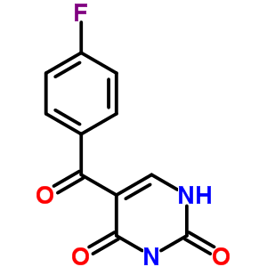 5-(4-Fluorobenzoyl)-1h-pyrimidine-2,4-dioneStructure,724-03-8Structure 5-(4-Fluorobenzoyl)-1h-pyrimidine-2,4-dione Structure,724-03-8Structure