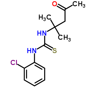 Thiourea,n-(2-chlorophenyl)-n-(1,1-dimethyl-3-oxobutyl)-Structure,7248-65-9Structure Thiourea,n-(2-chlorophenyl)-n-(1,1-dimethyl-3-oxobutyl)- Structure,7248-65-9Structure