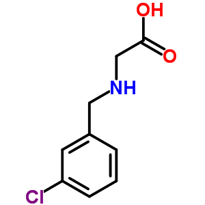(9CI)-N-[(3-氯苯基)甲基]甘氨酸鹽酸鹽結(jié)構(gòu)式_72761-90-1結(jié)構(gòu)式