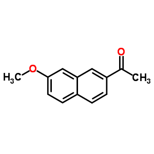 1-(7-甲氧基-2-萘)-乙酮結(jié)構(gòu)式_72775-28-1結(jié)構(gòu)式