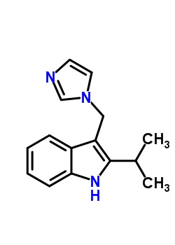 1H-indole, 3-(1h-imidazol-1-ylmethyl)-2-(1-methylethyl)-Structure,72818-36-1Structure 1H-indole, 3-(1h-imidazol-1-ylmethyl)-2-(1-methylethyl)- Structure,72818-36-1Structure