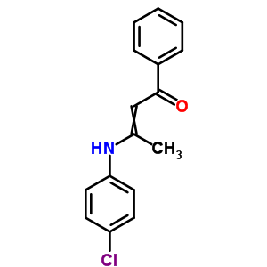 3-[(4-氯苯基)氨基]-1-苯基-2-丁烯-1-酮結構式_7295-18-3結構式