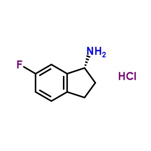 (R)-6-氟-2,3-二氫-1H-茚-1-胺鹽酸鹽結(jié)構(gòu)式_731859-02-2結(jié)構(gòu)式