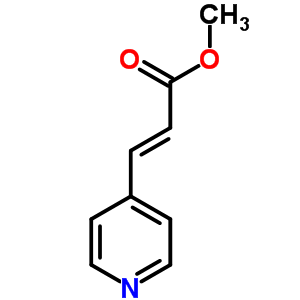 4-吡啶丙烯酸甲酯結(jié)構(gòu)式_7340-34-3結(jié)構(gòu)式