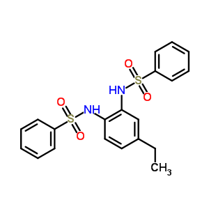 (7CI,8CI)-N,N-(4-乙基-o-亞苯基)雙-苯磺酰胺結(jié)構(gòu)式_7403-00-1結(jié)構(gòu)式