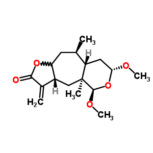 十氫-5,7-二甲氧基-4a,9-二呋喃并(2,3:5,6)環(huán)庚并(1,2-c)吡喃-2(3h)-酮結(jié)構(gòu)式_74312-38-2結(jié)構(gòu)式