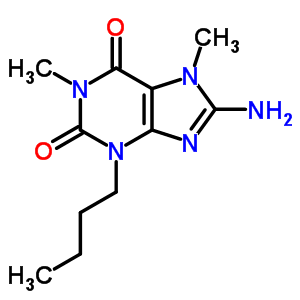 8-Amino-3-butyl-1,7-dimethyl-purine-2,6-dioneStructure,7464-85-9Structure 8-Amino-3-butyl-1,7-dimethyl-purine-2,6-dione Structure,7464-85-9Structure