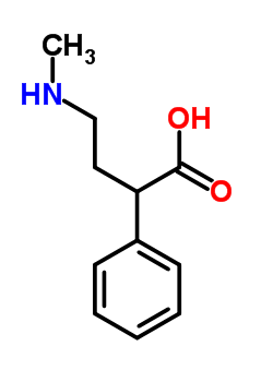 a-[2-(甲基氨基)乙基]苯乙酸鹽酸鹽結(jié)構(gòu)式_7465-15-8結(jié)構(gòu)式