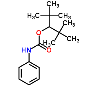 2,2,4,4-四甲基-3-戊醇 3-(n-苯基氨基甲酸酯)結(jié)構(gòu)式_7467-81-4結(jié)構(gòu)式
