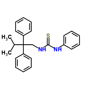 Thiourea,n-(3-methyl-2,2-diphenylbutyl)-n-phenyl-Structure,7475-77-6Structure Thiourea,n-(3-methyl-2,2-diphenylbutyl)-n-phenyl- Structure,7475-77-6Structure