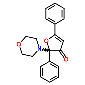 2-Morpholin-4-yl-2,5-diphenyl-furan-3-oneStructure,7495-26-3Structure 2-Morpholin-4-yl-2,5-diphenyl-furan-3-one Structure,7495-26-3Structure