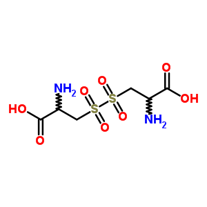2-氨基-3-(2-氨基-2-羧基-乙基)磺?；酋；?丙酸結(jié)構(gòu)式_7504-46-3結(jié)構(gòu)式