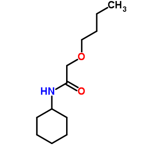 Acetamide, 2-butoxy-n-cyclohexyl-Structure,7508-37-4Structure Acetamide, 2-butoxy-n-cyclohexyl- Structure,7508-37-4Structure