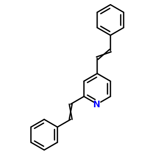 2,4-雙(2-苯基乙烯)-吡啶結(jié)構(gòu)式_75392-24-4結(jié)構(gòu)式