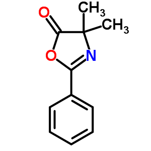 5(4H)-oxazolone, 4,4-dimethyl-2-phenyl-Structure,7563-05-5Structure 5(4H)-oxazolone, 4,4-dimethyl-2-phenyl- Structure,7563-05-5Structure