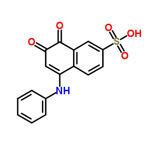 5-Anilino-7,8-dioxo-naphthalene-2-sulfonic acidStructure,7598-08-5Structure 5-Anilino-7,8-dioxo-naphthalene-2-sulfonic acid Structure,7598-08-5Structure