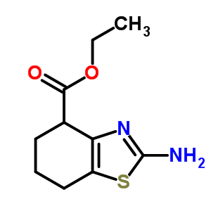 2-氨基-4,5,6,7-四氫-4-苯并噻唑羧酸乙酯結(jié)構(gòu)式_76263-11-1結(jié)構(gòu)式