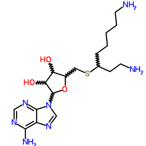 5-s-[6-氨基-1-(2-氨基乙基)己基]-5-硫代-腺苷酸結構式_76426-40-9結構式