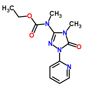 Ethyl n-methyl-n-(4-methyl-5-oxo-1-pyridin-2-yl-1,2,4-triazol-3-yl)carbamateStructure,76496-24-7Structure Ethyl n-methyl-n-(4-methyl-5-oxo-1-pyridin-2-yl-1,2,4-triazol-3-yl)carbamate Structure,76496-24-7Structure