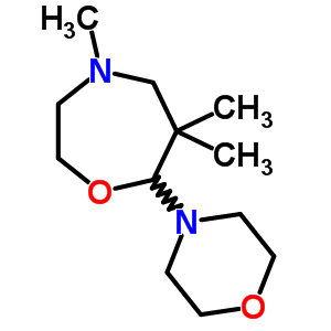 4,6,6-Trimethyl-7-morpholin-4-yl-1,4-oxazepaneStructure,76503-76-9Structure 4,6,6-Trimethyl-7-morpholin-4-yl-1,4-oxazepane Structure,76503-76-9Structure