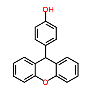 4-(9h-氧雜蒽-9-基)-苯酚結(jié)構(gòu)式_77273-75-7結(jié)構(gòu)式
