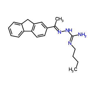 N-丁基-2-[1-(9H-芴-2-基)亞乙基]肼羧酰胺鹽酸鹽結(jié)構(gòu)式_77476-15-4結(jié)構(gòu)式
