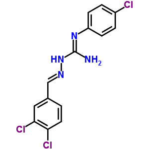 N-(4-氯苯基)-2-[(3,4-二氯苯基)亞甲基]肼羧酰胺鹽酸鹽結構式_77919-91-6結構式