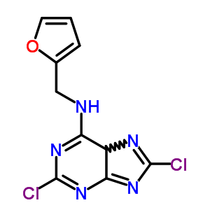 9H-purin-6-amine,2,8-dichloro-n-(2-furanylmethyl)-Structure,78295-88-2Structure 9H-purin-6-amine,2,8-dichloro-n-(2-furanylmethyl)- Structure,78295-88-2Structure