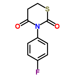 2H-1,3-thiazine-2,4(3h)-dione,3-(4-fluorophenyl)dihydro-Structure,78614-33-2Structure 2H-1,3-thiazine-2,4(3h)-dione,3-(4-fluorophenyl)dihydro- Structure,78614-33-2Structure