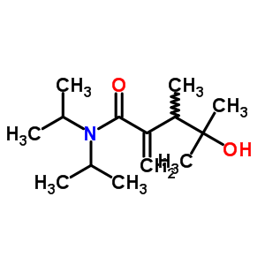 Pentanamide,4-hydroxy-3,4-dimethyl-2-methylene-n,n-bis(1-methylethyl)-Structure,81011-47-4Structure Pentanamide,4-hydroxy-3,4-dimethyl-2-methylene-n,n-bis(1-methylethyl)- Structure,81011-47-4Structure