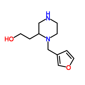 2-(1-Furan-3-ylmethyl-piperazin-2-yl)-ethanolStructure,815655-77-7Structure 2-(1-Furan-3-ylmethyl-piperazin-2-yl)-ethanol Structure,815655-77-7Structure