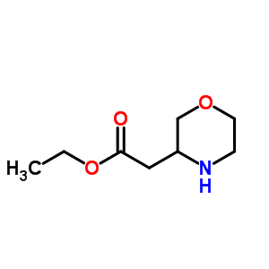 嗎啉-3-乙酸乙酯結構式_81684-84-6結構式