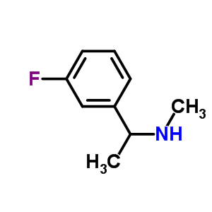 (RS)-N-[1-(3-氟苯基)乙基]甲胺結(jié)構(gòu)式_820209-02-7結(jié)構(gòu)式