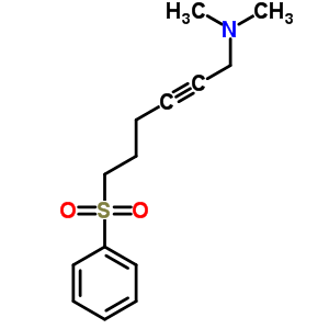 2-Hexyn-1-amine,n,n-dimethyl-6-(phenylsulfonyl)-Structure,82276-03-7Structure 2-Hexyn-1-amine,n,n-dimethyl-6-(phenylsulfonyl)- Structure,82276-03-7Structure