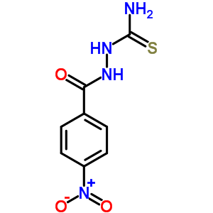 4-硝基苯甲酸 2-(氨基硫氧代甲基)肼結(jié)構(gòu)式_836-16-8結(jié)構(gòu)式