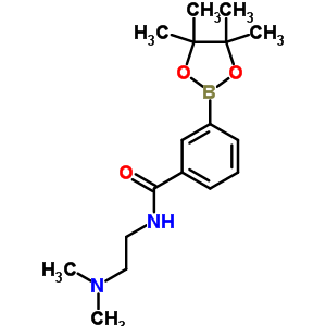 N-(2-二甲基氨基乙基)-3-(4,4,5,5-四甲基-1,3,2-二噁硼烷-2-基)苯甲酰胺結(jié)構(gòu)式_840521-76-8結(jié)構(gòu)式