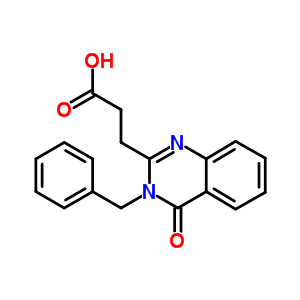 2-Quinazolinepropanoicacid, 3,4-dihydro-4-oxo-3-(phenylmethyl)-Structure,84312-88-9Structure 2-Quinazolinepropanoicacid, 3,4-dihydro-4-oxo-3-(phenylmethyl)- Structure,84312-88-9Structure