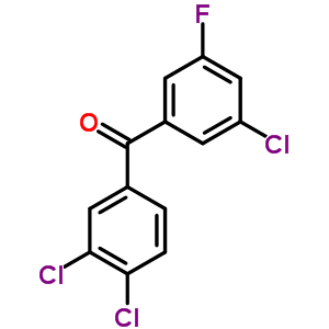 5-氟-3,3,4-三氯苯甲酮結構式_844885-33-2結構式