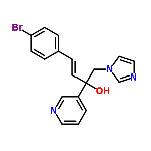 (3E)-4-(4-bromophenyl)-1-(1h-imidazol-1-yl)-2-pyridin-3-ylbut-3-en-2-olStructure,847670-72-8Structure (3E)-4-(4-bromophenyl)-1-(1h-imidazol-1-yl)-2-pyridin-3-ylbut-3-en-2-ol Structure,847670-72-8Structure