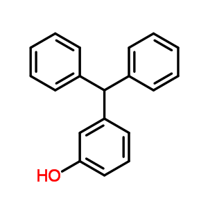 3-(二苯基甲基)-苯酚結(jié)構(gòu)式_84868-54-2結(jié)構(gòu)式