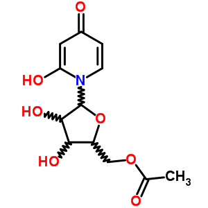 2(1H)-pyridinone, 1-(5-o-acetyl-.beta.-d-ribofuranosyl)-4-hydroxy-Structure,84909-81-9Structure 2(1H)-pyridinone, 1-(5-o-acetyl-.beta.-d-ribofuranosyl)-4-hydroxy- Structure,84909-81-9Structure