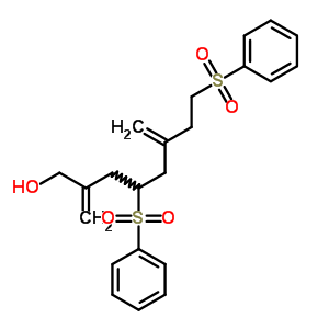 4,8-Bis(benzenesulfonyl)-2,6-dimethylidene-octan-1-olStructure,85329-35-7Structure 4,8-Bis(benzenesulfonyl)-2,6-dimethylidene-octan-1-ol Structure,85329-35-7Structure