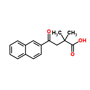 2,2-Dimethyl-4-(2-naphthyl)-4-oxobutyric acidStructure,854648-79-6Structure 2,2-Dimethyl-4-(2-naphthyl)-4-oxobutyric acid Structure,854648-79-6Structure
