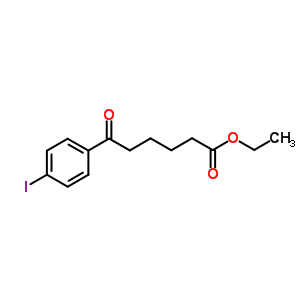 Ethyl 6-(4-iodophenyl)-6-oxohexanoateStructure,854658-72-3Structure Ethyl 6-(4-iodophenyl)-6-oxohexanoate Structure,854658-72-3Structure