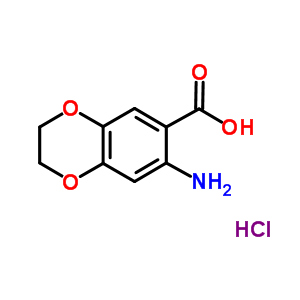 7-氨基-2,3-二氫苯并[b][1,4]二噁英-6-羧酸鹽酸鹽結(jié)構(gòu)式_857020-56-5結(jié)構(gòu)式