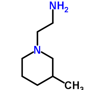 2-(3-甲基哌啶-1-基)乙胺結(jié)構(gòu)式_85723-75-7結(jié)構(gòu)式